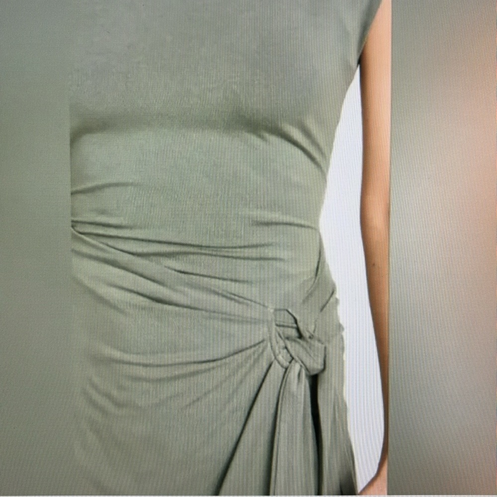 NWT Jonathan Simkhai Tamar Clean Stretch T-shirt dress. Size Large - Picture 7 of 7